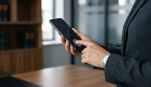 Smartphone-Entsperrung mittels biometrischem Fingerabdruck: Illustration der Rechtslage zur erzwungenen Entsperrung im Strafprozess nach dem neuen BGH-Urteil.